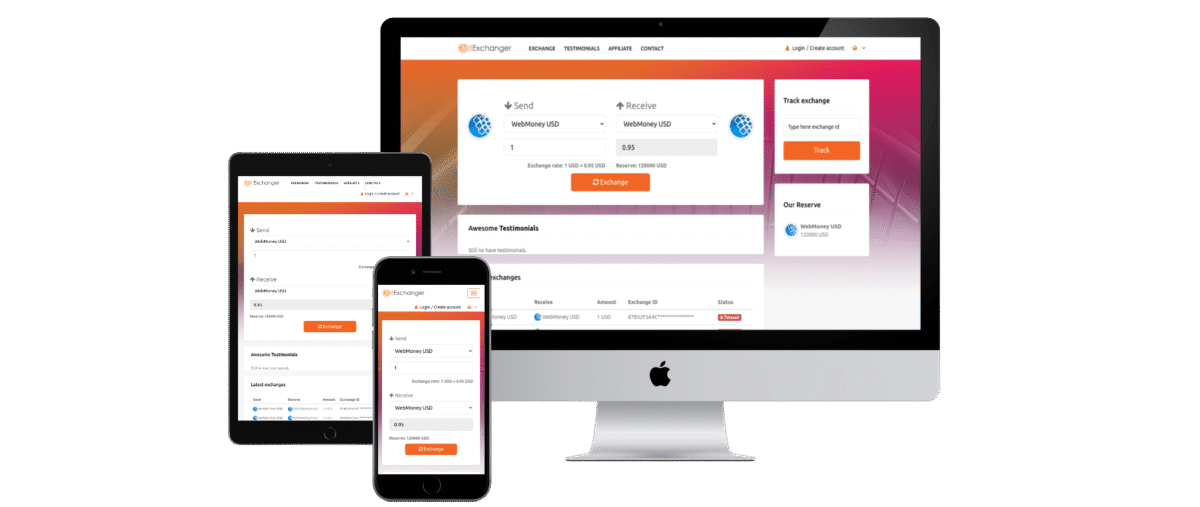 Bitexchanger – Dollar Buy sell PHP script